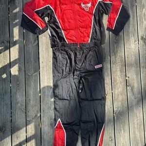 Vintage Starter Chicago Bulls Tracksuit Mens Large NBA‎ Basketball Red Black